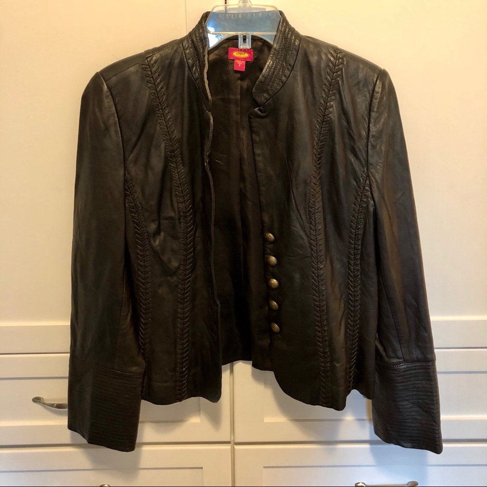 Hand Stitched Leather Jacket - image 1